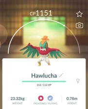 Hawlucha x1 x5 x10 x20 - Pokémon Go - Lucky chance - Quick TRADE.