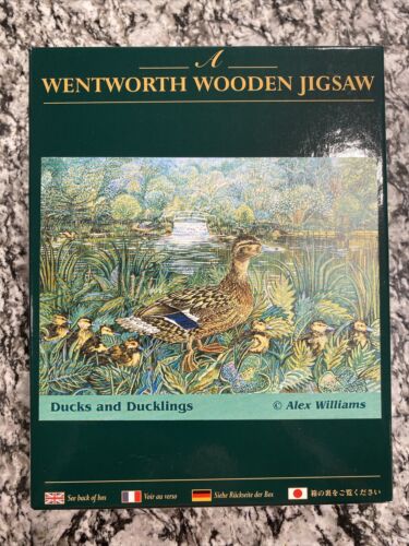 🦆🦆Wentworth “Ducks and Ducklings”, Only Done 1 Time, RARE, VTG Wooden Puzzle - Picture 1 of 8