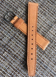 Flat-type-Genuine-Pigskin-16mm-vintage-watch-band-sliding-keeper-1940s-50s-NOS