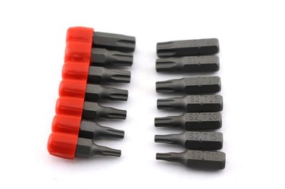 TEMO 14 pc T10-T40 Torx 6 point Impact Ready 1 Inch Long T10-T40, Grey 