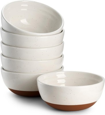 DOWAN Ceramic Bowl Schüssel 6er Set - 270 ml Dessertschalen Set Porzellan