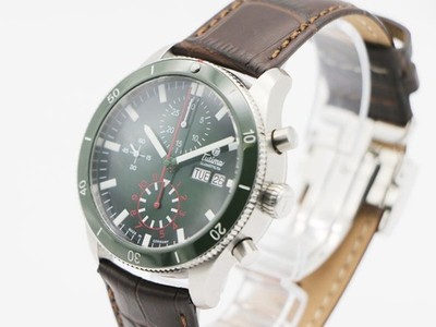 Tutima Grand Bleeker Airport Chrono Auto Day-Date Triple Calendar Watch Boxed