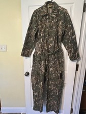 Vintage Men s Ideal Camo Lightweight Hunting One Piece Coveralls Made In USA VGC