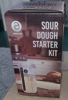 NIB ABIOTO Sourdough Starter Jar Kit 34 oz Sourdough Starter Jar 