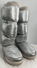 UGG Women's Classic Maxi Ultra Tall Silver Metallic Boots Size 7 ~SN #1135152