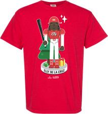 In The Clutch Official Elly De La Cruz MLBPA Nutcracker Christmas Baseball Tee