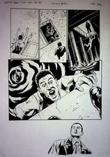 Kewber Baal 2015 James Bond 007: VARGR Hand Inked Original Comic Interior Page