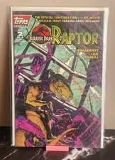 Jurassic Park Raptor #2 (of 2) Topps Comics Polybagged w/ 3 Trading Cards