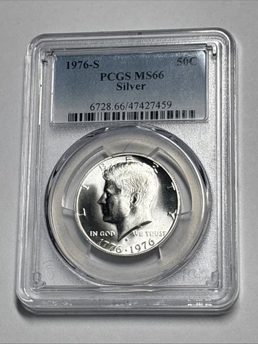 1976 S Silver Kennedy Half Dollar  PCGS MS66
