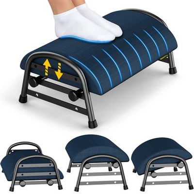 Adjustable Foot Rest Under Desk Ergonomic 6 Positions Stool Chair Leg Support