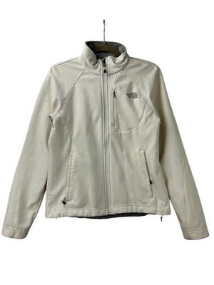The North Face Women s Size Medium Off White Softshell Full Zip Jacket