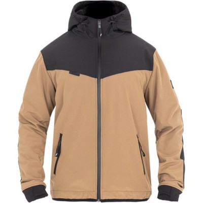 John Doe - Motorrad Hoodie XXL - XTM V3 Softshell Rip Stop - desert-schwarz