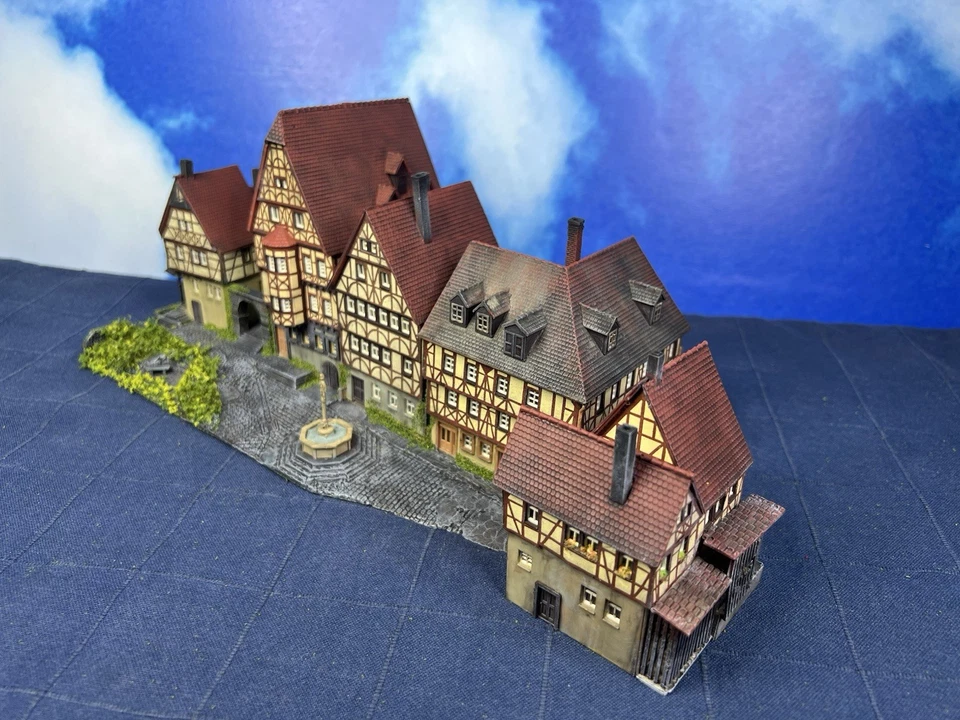 Kibri Spur N 37102 Marktplatz Miltenberg Fachwerkhaus Gebäude Patiniert Gealtert - Bild 4 von 4