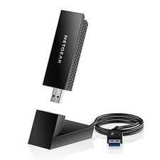 WiFi 6E USB Adapter, USB 3.0, Tri-Band Wireless Gigabit Speed, Windows PC