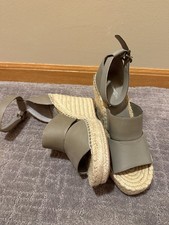 Treasure And Bond Sannibel Wedge Platform Sandal Gray Size 9