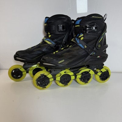 Roces Helium II Tif Inline Skates Complete - Black/Lime Size 10.5