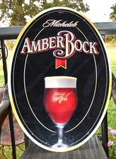 Michelob Amber Bock Beer Bar Tin Sign 2006