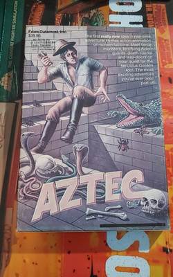 Aztec Adventure (Datamost 1983) Commodore 64 (Disk, Manual, Box) works 8-bit