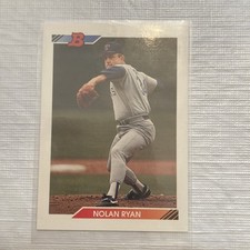 Bowman 1992 Nolan Ryan #222 Texas Rangers Major League Baseball Card