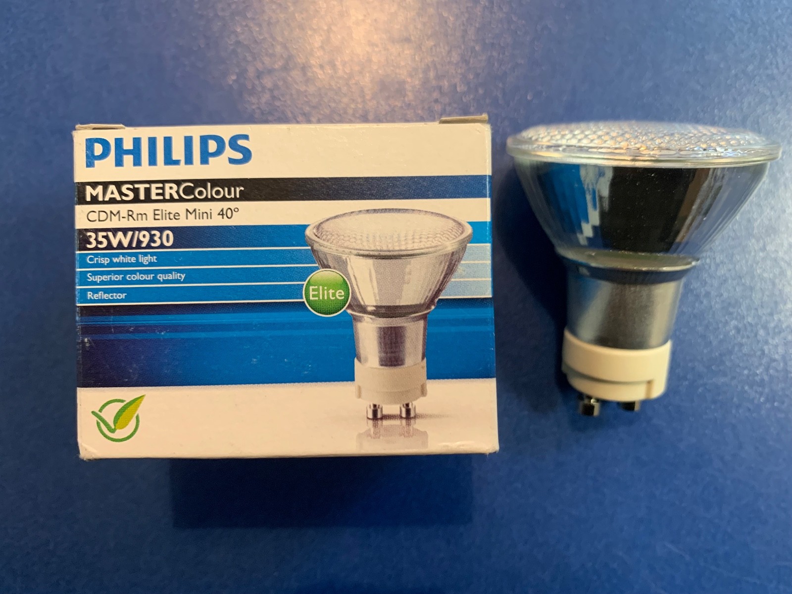 PHILIPS Halogen Metal Vapor Lamp Master Colour CDM-Rm Mini 35W 930 GX10 MR16 40°
