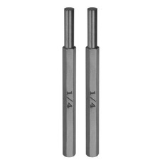 2pcs Pin Punch 1/4" Non-marring Drive Punch Carbon Steel for Watch Repair