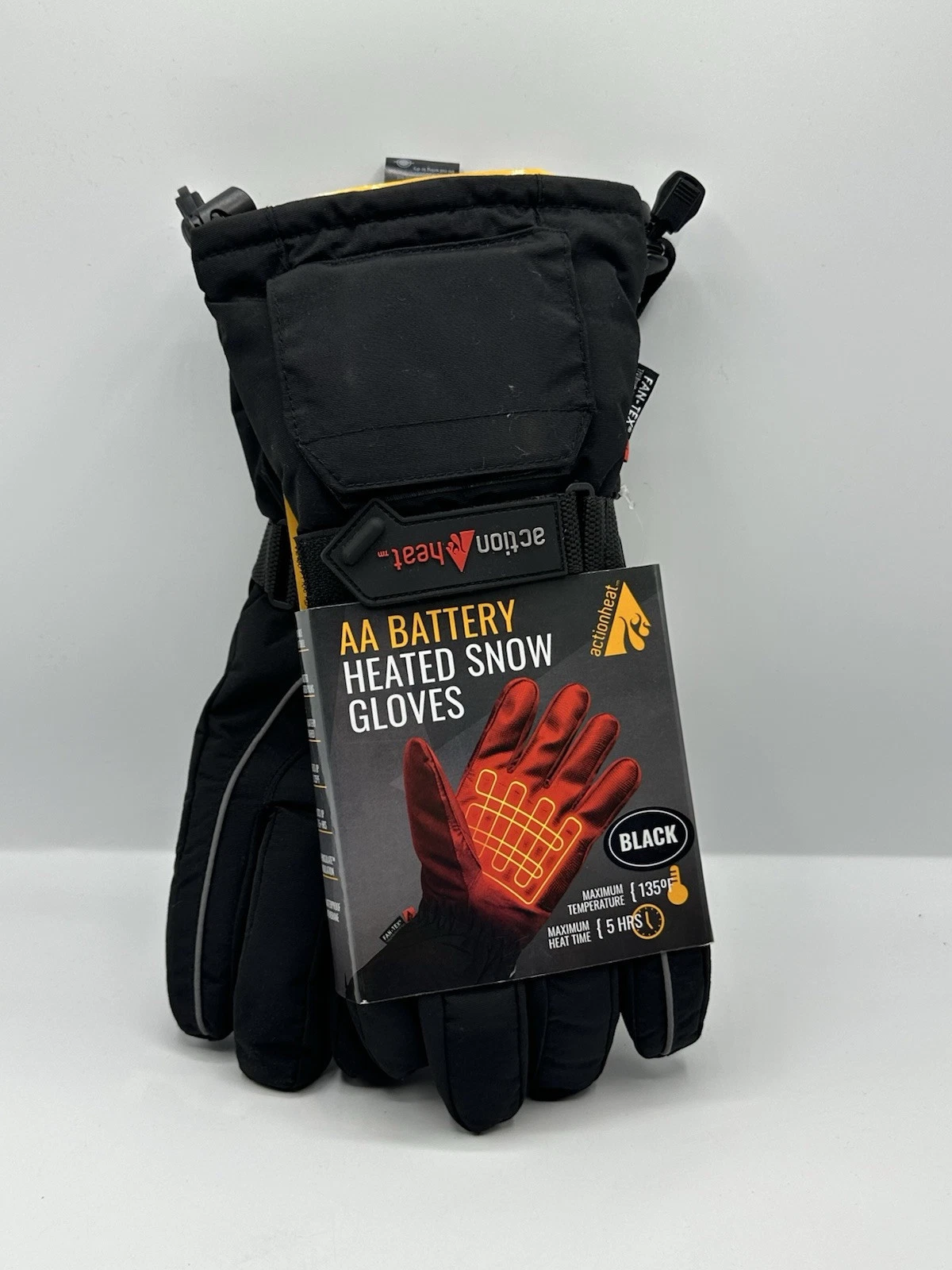 NEW ActionHeat AA Women's Battery Heated Gloves One Size Black