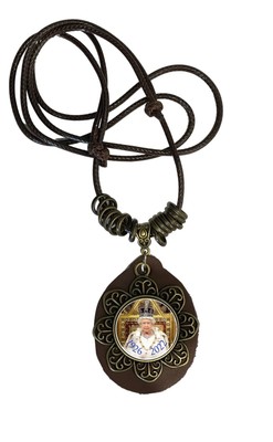 HM The Queen 1926 - 2022 Erweiterbare Eva Anhänger Halskette + Geschenktüte