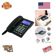 Corded Caller ID Telephone with Blue Backlight - Ideal for Seniors and Home