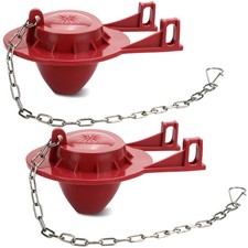 2-Inch Toilet Flapper Replacement Kit High Performance Universal Red
