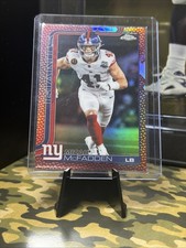 2025 Topps Chrome Football - Micah McFadden PIGSKIN Leather Football Refractor