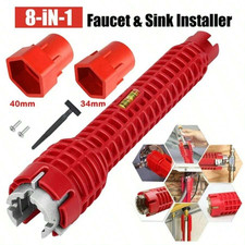8in1 Sink Pipe Wrench Tool Anti-Slip Handle Repair Wrench Spanner Plumbing Tools