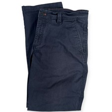 Weatherproof Vintage Mens Chino Pants 34x30 Navy Blue Straight Leg Stretch