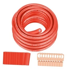 4 Gauge Wire (50FT) SGANGCAR True Spec Power Ground Wire Cable with 50 FT Red