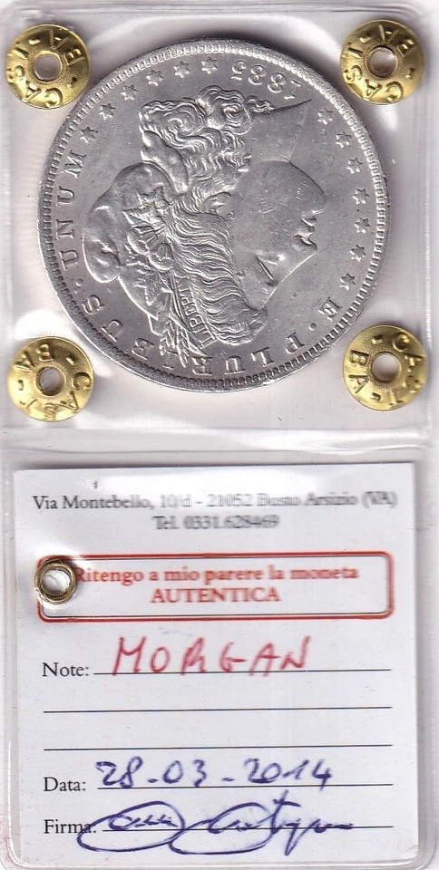 USA $1 one Morgan dollar 1885 New Orleans SILVER Silbermünze United States - Bild 3 von 4