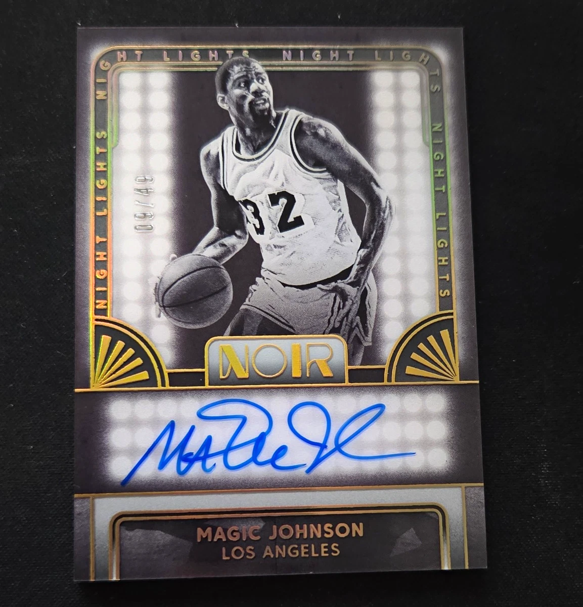 Panini Magic Johnson Basketball Autographed Sports Trading Cards