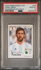 Lionel Messi #288 Argentina Panini World Cup Black Back 2018 PSA 10 GEM MT
