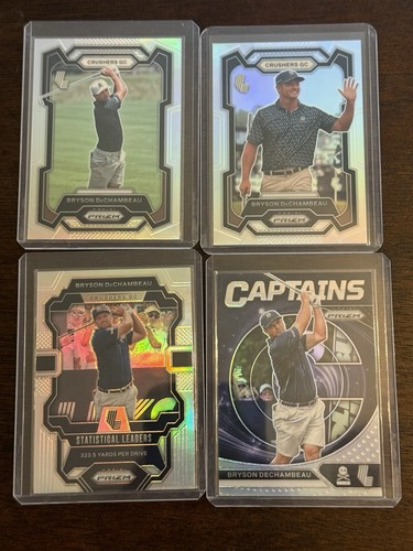 2024 Panini LIV Golf Silver Prizm Bryson DeChambeau (4 Cards)