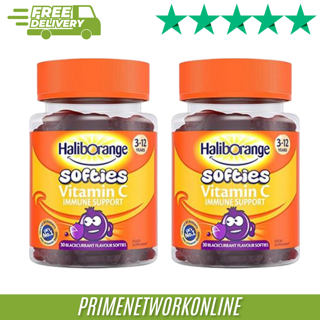 2 X Haliborange Vitamin C Immune Support Softies –30 Softies Each 100% NEW ⭐⭐⭐⭐⭐