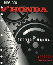MANUEL ATELIER REVUE RÉPARATION PDF HONDA VFR 800FI 1998 1999 2000 2001