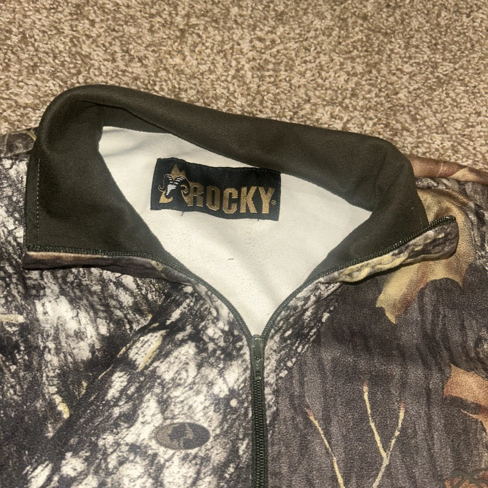Rocky Mossy OAKS SCENT IQ ATOMIC PULLOVER CAMO SHIRT MENS Small SOFT HUNTING - Image 3 of 4