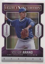 2014 Elite Extra Edition Prospects Status Purple Die-Cut 95/150 Victor Arano 0w8