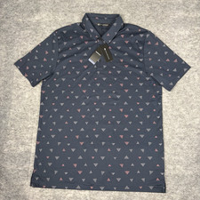 New Travis Mathew Polo Shirt Mens XL Home Break Total Eclipse Performance NWT