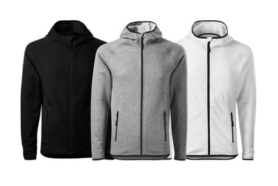 MALFINI 417 Direct Herren Stretch Fleece Jacke mit Kapuze Sport Freizeit S 2XL
