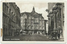 Stuttgart Germany, Antique Postcard, Friedrichsbau Theatre, 1938