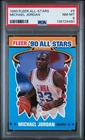 1990 Fleer All-Stars #5 Michael Jordan PSA 8 NMMT!  Gorgeous Card!