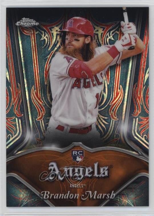 2022 Topps Chrome Logofractor Edition Orange Refractor 19/25 Brandon Marsh 0y0n