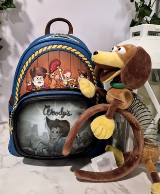 Loungefly Disney Toy Story Woody Roundup Lenticular Mini Backpack & Slinky Ears