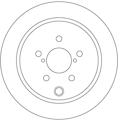 2x BRAKE DISC DF6503 FOR SUBARU CROSSTREK/XV FORESTER/SUV IMPREZA/G4/SPORT 1.6L - Image 3 of 4