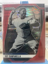 2025 Panini Prizm Roy Campanella 130/399 Red Pulsar Prizm #150