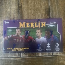 2022 Topps Merlin UEFA Champions League Soccer Hobby Box English Factory Sealed